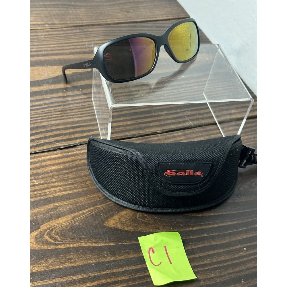 Vintage Bolle Molly Sunglasses Matte Black